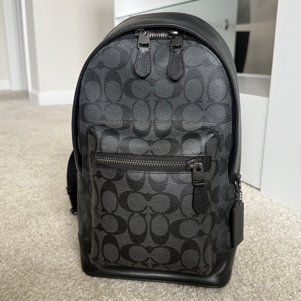 Coach Black Patterned Men's Ethan Bag - Picture 4 of 13